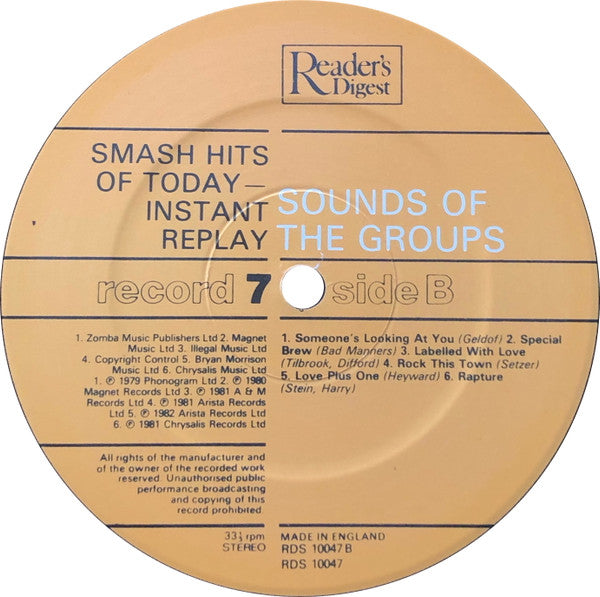 Smash Hits Of Today - Instant Replay | Near Mint (NM) Near Mint (NM)
