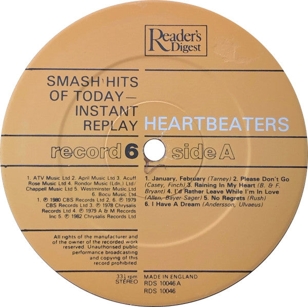 Smash Hits Of Today - Instant Replay | Near Mint (NM) Near Mint (NM)