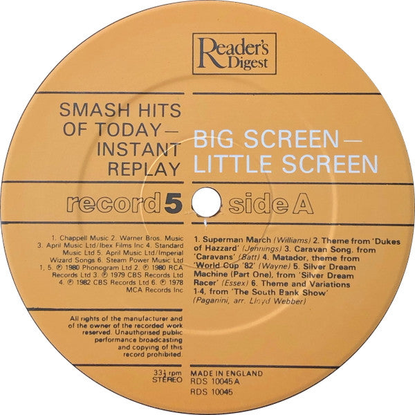 Smash Hits Of Today - Instant Replay | Near Mint (NM) Near Mint (NM)