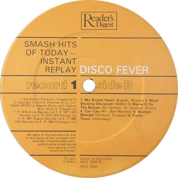 Smash Hits Of Today - Instant Replay | Near Mint (NM) Near Mint (NM)