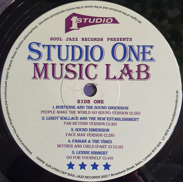 Studio One Music Lab | Mint (M) Mint (M) - REGGAE