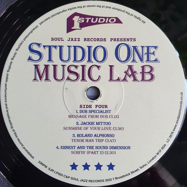 Studio One Music Lab | Mint (M) Mint (M) - REGGAE