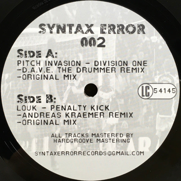 Various Syntax Error 002 Syntax Error Records 12" Mint (M) Generic