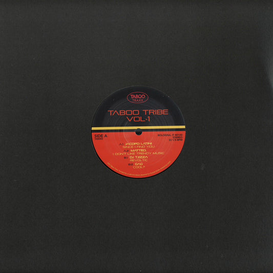 Various Taboo Tribe Vol.1 Taboo Traxx 12", EP Mint (M) Generic