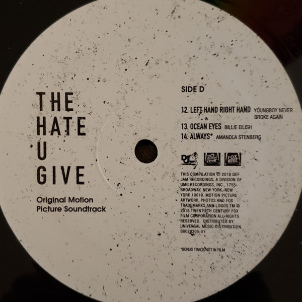 The Hate U Give (Original Motion Picture Soundtrack) | Mint (M) Mint (M) - SOUNDTRACK