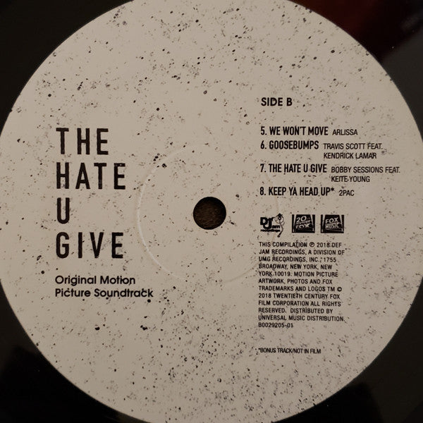 Various The Hate U Give (Original Motion Picture Soundtrack) Def Jam Recordings 2xLP, Album, Comp, UO Mint (M) Mint (M)