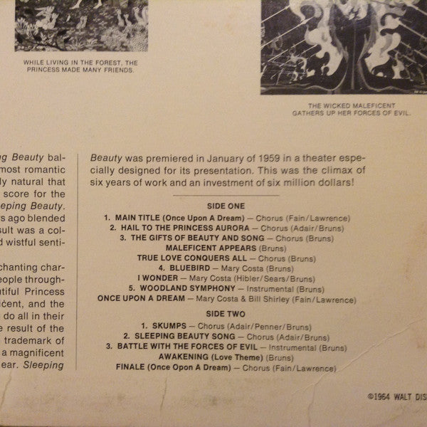 Walt Disney's Sleeping Beauty (Music From The Original Motion Picture Sound Track) | Very Good Plus (VG+) Near Mint (NM)