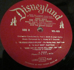 Various Walt Disney's Snow White And The Seven Dwarfs Disneyland LP, Album, Mono Very Good (VG) Good Plus (G+)