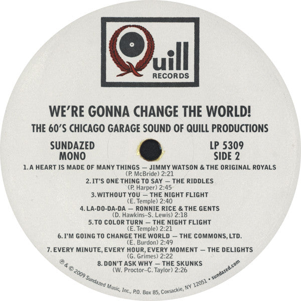 We're Gonna Change The World! (The 60's Chicago Garage Sound Of Quill Productions) | Mint (M) Mint (M) - ROCK