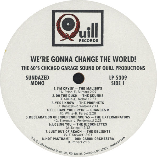 We're Gonna Change The World! (The 60's Chicago Garage Sound Of Quill Productions) | Mint (M) Mint (M) - ROCK