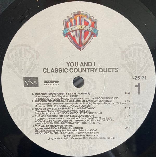 You & I - Classic Country Duets | Near Mint (NM) Near Mint (NM)