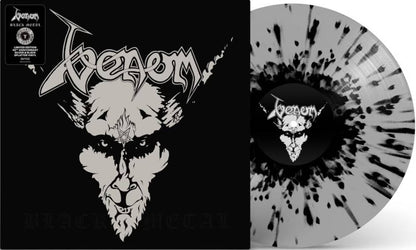 Venom - Black Metal (40th Anniversary LTD EDT Silver & Black Splatter Vinyl LP) | NEW - METAL *SEALED/COLOR*