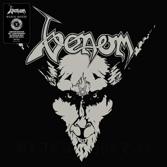 Venom - Black Metal (40th Anniversary LTD EDT Silver & Black Splatter Vinyl LP) | NEW - METAL *SEALED/COLOR*