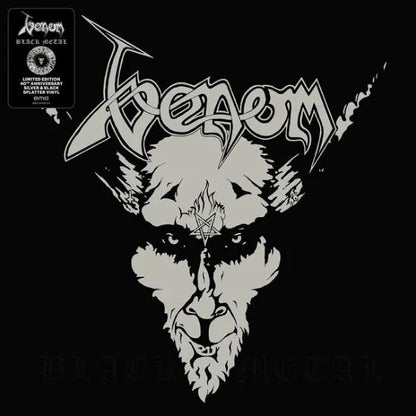 Venom - Black Metal (40th Anniversary LTD EDT Silver & Black Splatter Vinyl LP) | NEW - METAL *SEALED/COLOR*