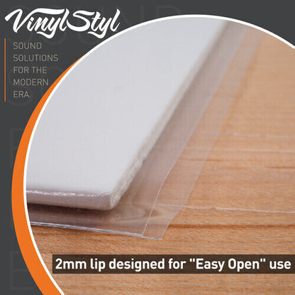 Vinyl Styl - Vinyl Styl® VS-P-014 12 Inch Vinyl Record Outer Sleeve Polyethylene - 50 Count (Clear) |