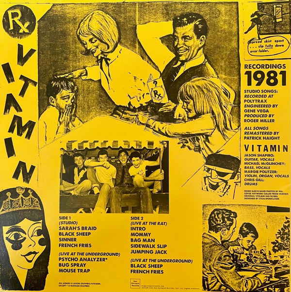 Vitamin (2) Recordings 1981 Don Giovanni Records LP, RE Mint (M) Mint (M)
