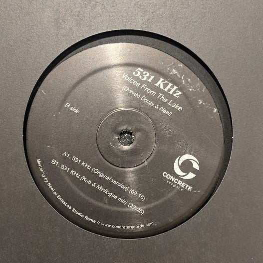 Voices From The Lake 531 KHz Concrete Records (4) 12", EP, RP Mint (M) Mint (M)