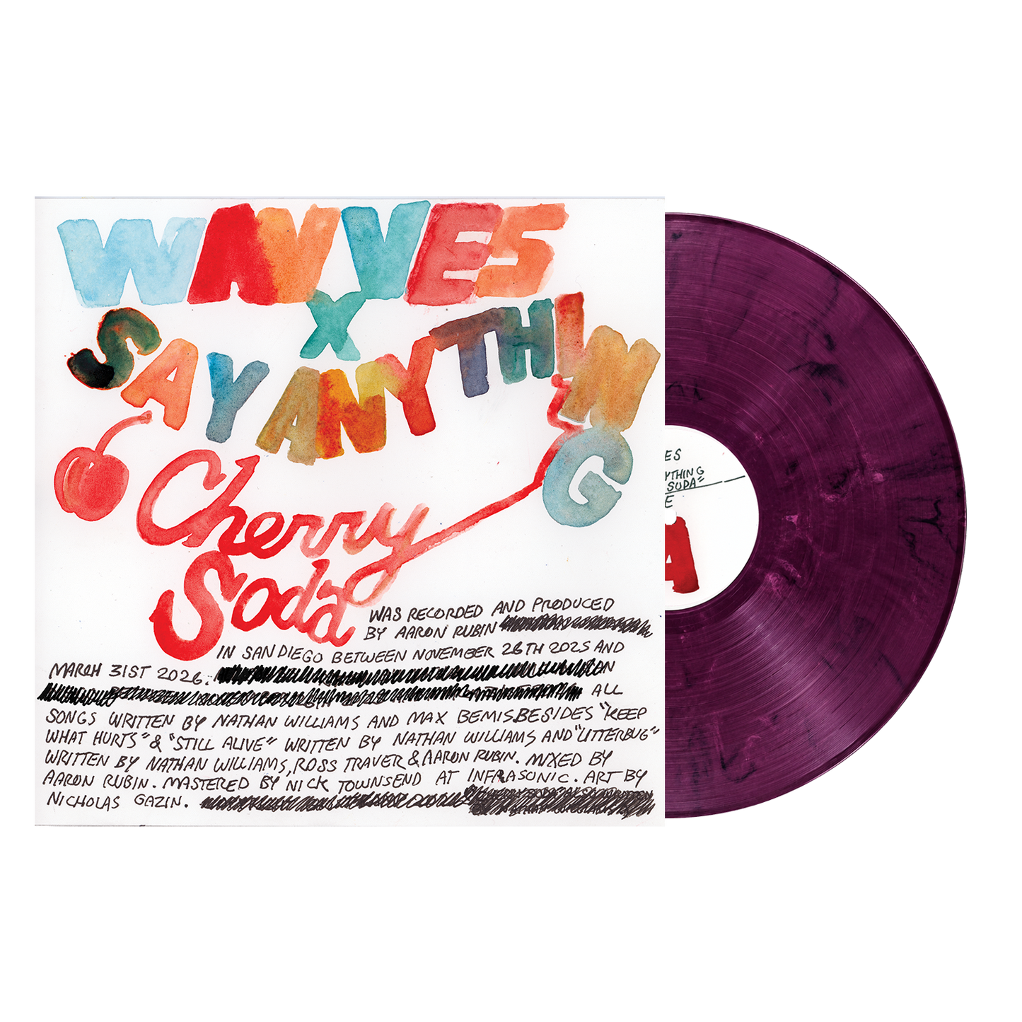 Wavves X Say Anything - Cherry Soda [Eco Purple-Pink LP] |