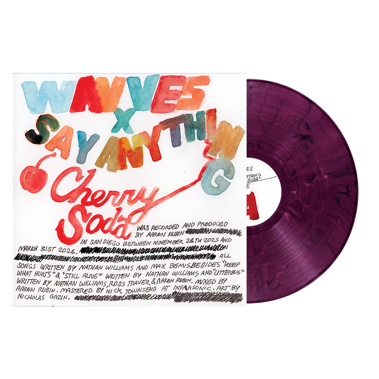 Wavves X Say Anything - Cherry Soda [Eco Purple-Pink LP] |