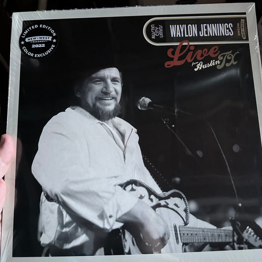 Waylon Jennings Live From Austin TX '84 New West Records LP, Album, Ltd, RE, Tra Mint (M) Mint (M)