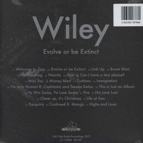 Wiley (2) Evolve Or Be Extinct Big Dada Recordings 3xLP, Album, Ltd Mint (M) Mint (M)