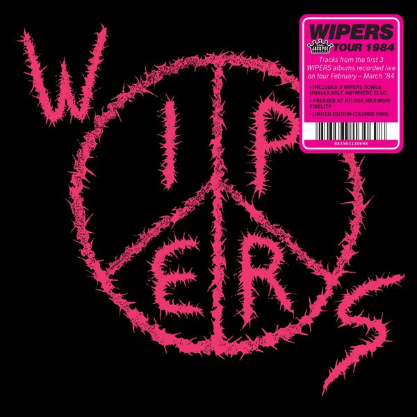 Wipers - Wipers Tour 1984 (LTD Pink Marbled VINYL LP Jackpot JPR-067) | NEW - PUNK *NEW/COLOR