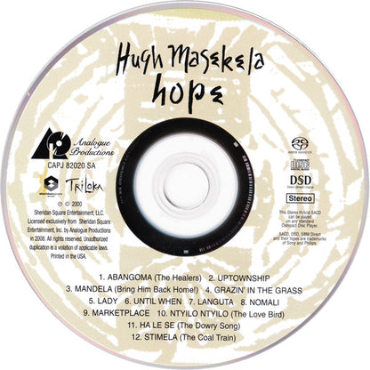 Hope (SACD) | Mint (M) Mint (M) - WORLD/AFRICAN *SEALED*