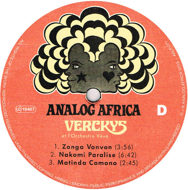 Verckys - Congolese Funk, Afrobeat & Psychedelic Rumba 1969-1978 | Mint (M) Mint (M) - WORLD/AFRICAN *SEALED*