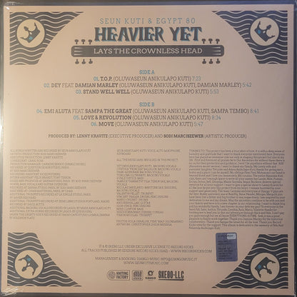 Seun Kuti + Egypt 80 - Heavier Yet (Lays The Crownless Head) | Mint (M) Mint (M) - WORLD/AFRO *SEALED/CLEAR*