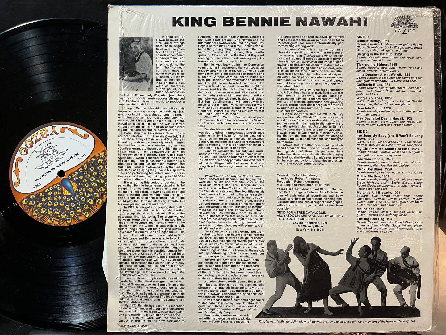 Benny Nawahi - Hot Hawaiian Guitar (1928 To Ca. 1949) (VINYL) | Near Mint (NM) Near Mint (NM) - WORLD/HAWIIAN / USED *NEAR MINT*