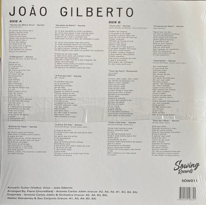 João Gilberto (CLEAR) | Mint (M) - WORLD/LATIN *SEALED/COLOR*