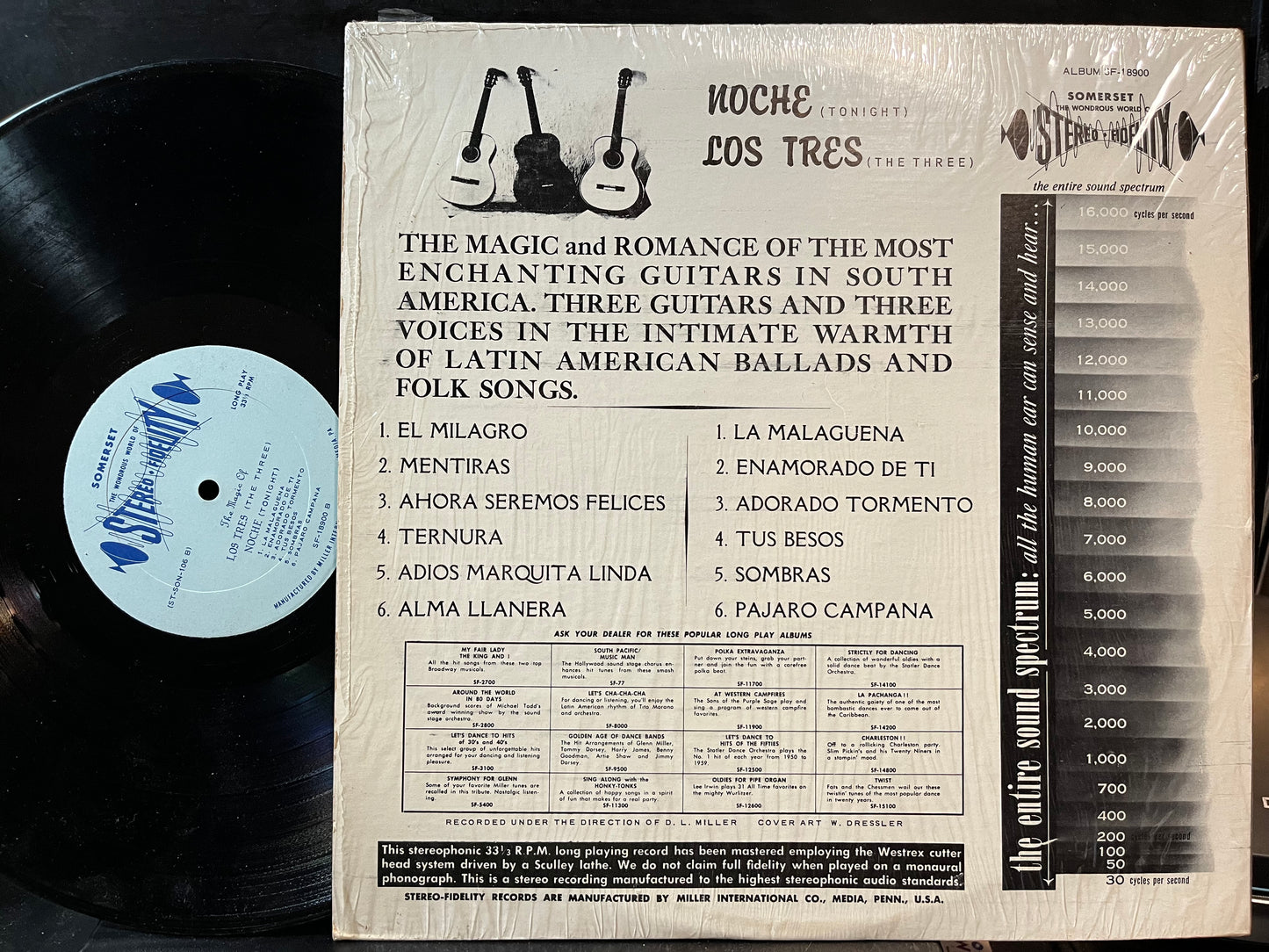 Los Tres (3) - Noche (VINYL) | Near Mint (NM) Near Mint (NM) - WORLD/LATIN / USED *NEAR MINT*