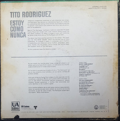 Tito Rodriguez - Estoy Como Nunca (VINYL LP) | Near Mint (NM or M-) Excellent (EX) - WORLD/LATIN / USED *NEAR MINT*