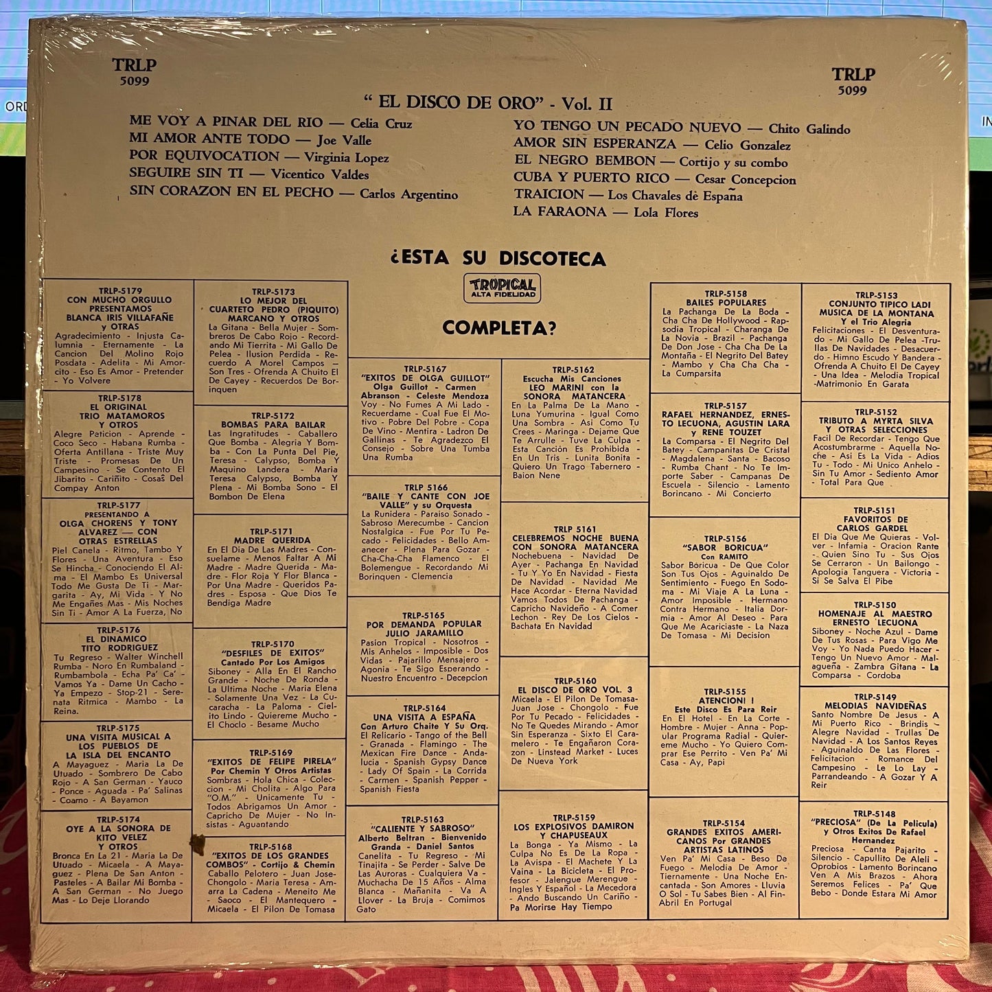 Various - El Disco De Oro: Vol. 2 | Near Mint (NM) Near Mint (NM) - WORLD/LATIN / USED *NEAR MINT*