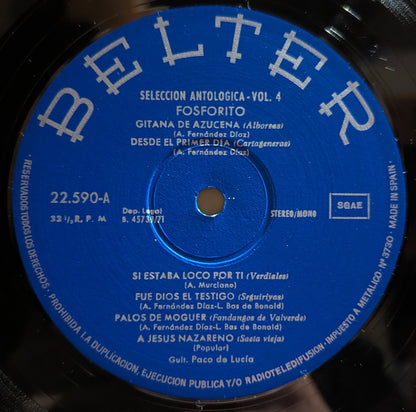Fosforito - Seleccion Antologica / Vol. 4 *SPAIN* | Near Mint (NM) Excellent (EX) - WORLD/LATIN / USED *NEAR MINT*