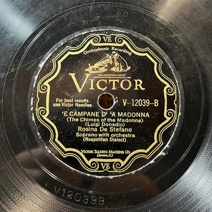 ROSINA DE STEFANO - Patria Luntana / E Campane D A Madonna (10" 78RPM) | Very Good (VG) Generic - WORLD/LATIN / USED *VERY GOOD*