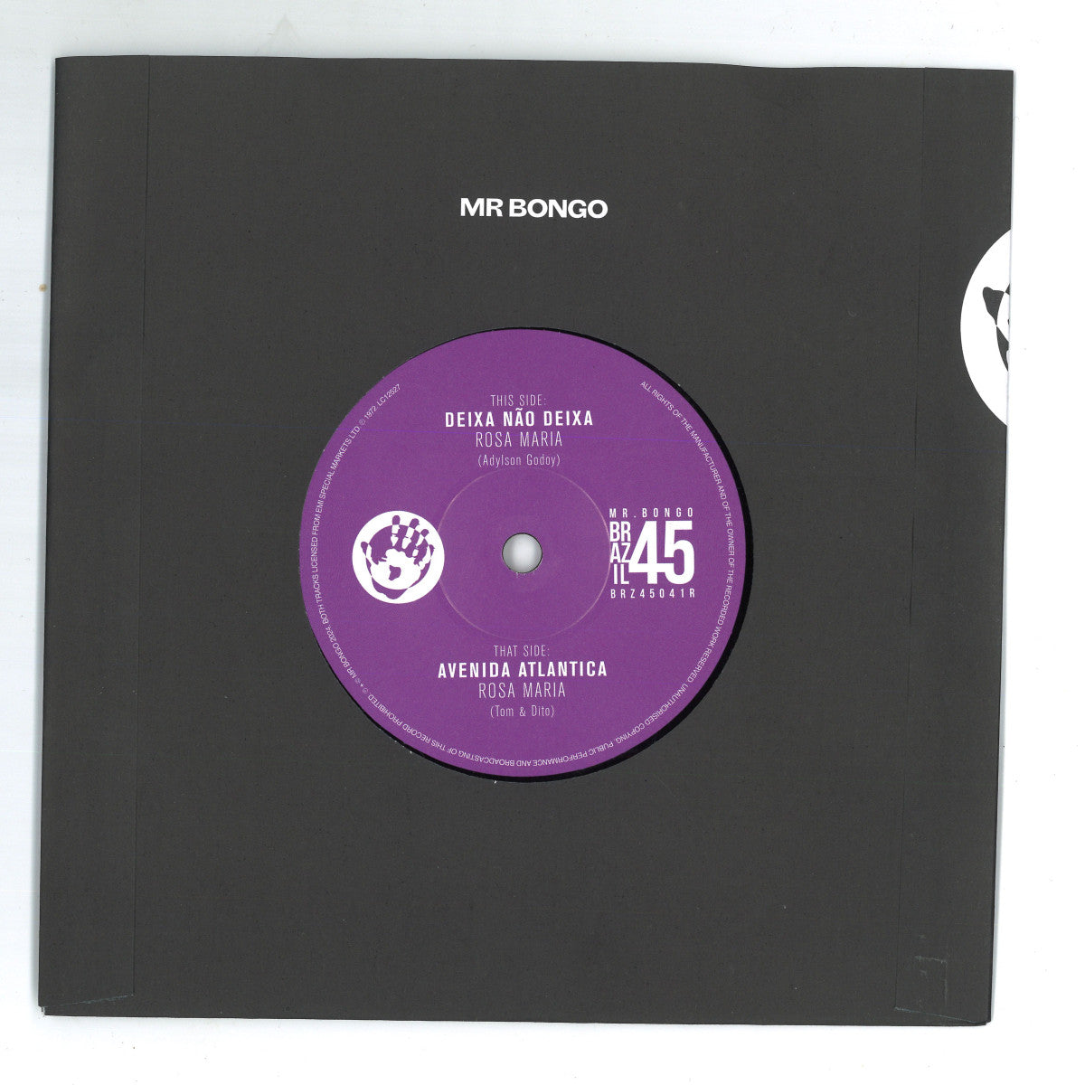Rosa Maria - Deixa Não Deixa (VINYL 7" Mr Bongo) | NEW - WORLD/LATIN*NEW*