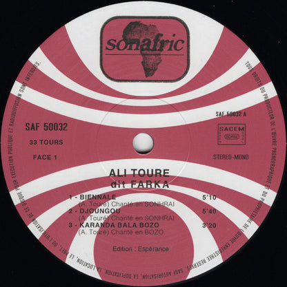 Ali Toure Farka (VINYL 50032) | Mint (M) Mint (M) - WORLD *NEW*