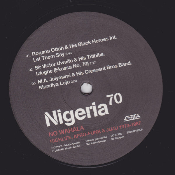 Nigeria 70 (No Wahala: Highlife, Afro-Funk & Juju 1973-1987)(VINYL) | - WORLD *NEW*