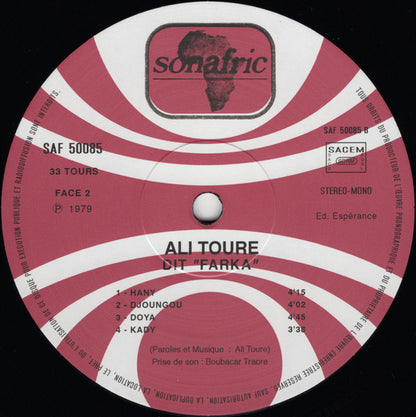 Ali Toure Dit "Farka" (VINYL) | Mint (M) Mint (M) - WORLD *NEW*