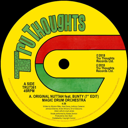 Magic Drum Orchestra - Original Nuttah feat. Bunty (7" Edit)/Dread Nourishment (Vinyl) | - WORLD *NEW*