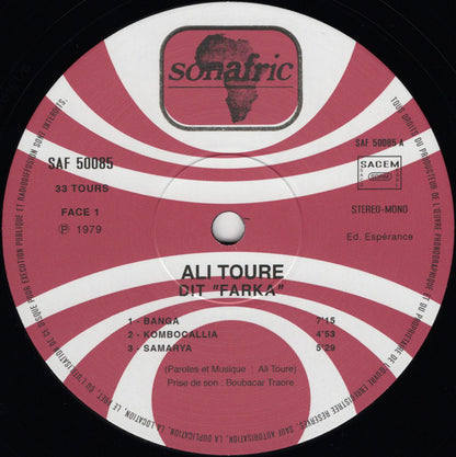 Ali Toure Dit "Farka" (VINYL) | Mint (M) Mint (M) - WORLD *NEW*