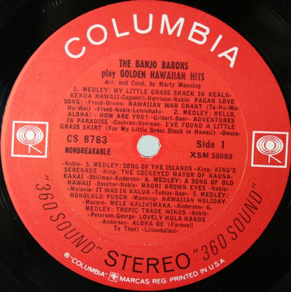 The Banjo Barons - Golden Hawaiian Hits | Near Mint (NM) Near Mint (NM) - WORLD/PACIFIC / USED *NEAR MINT*