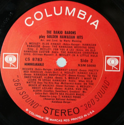 The Banjo Barons - Golden Hawaiian Hits | Near Mint (NM) Near Mint (NM) - WORLD/PACIFIC / USED *NEAR MINT*