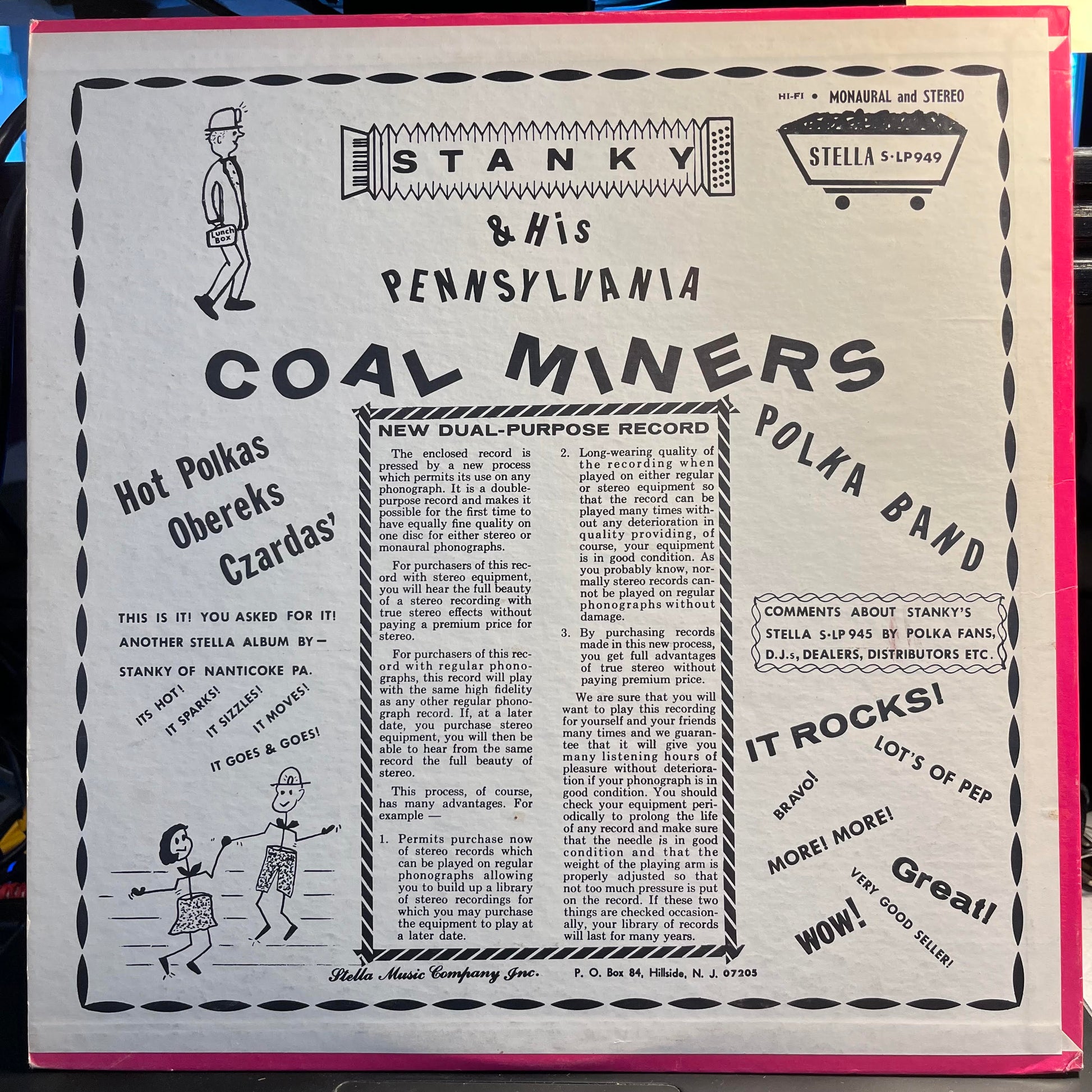 Stanky And The Coal Miners - Stanky And His Pennsylvania Coal Miners Polka Band | Excellent (EX) Excellent (EX) - WORLD/POLKA / USED *EXCELLENT+*
