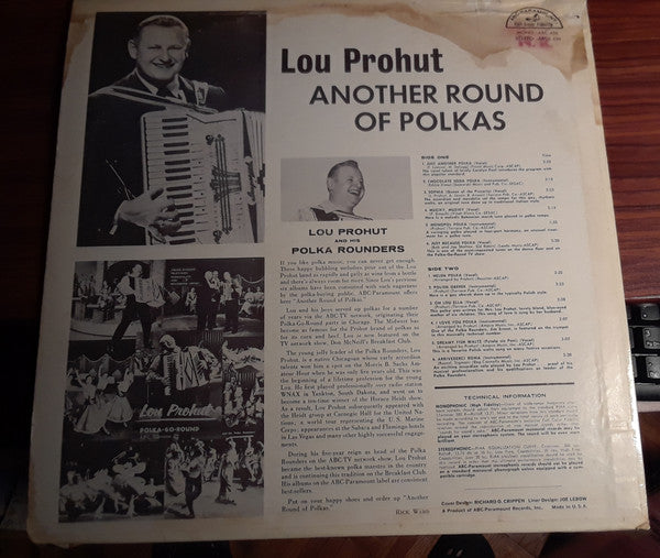 Louis Prohut - Another Round Of Polkas | Near Mint (NM) Near Mint (NM) - WORLD/POLKA / USED *NEAR MINT*