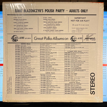 Eddie Blazonczyk's Versatones - Polish Party | Near Mint (NM) Near Mint (NM) - WORLD/POLKA / USED *NEAR MINT*