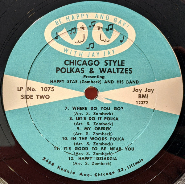 Happy Stas (Zombeck) And His Band - Chicago Style Polkas & Waltzes | Very Good Plus (VG+) Near Mint (NM) - WORLD/POLKA / USED *VERY GOOD++*