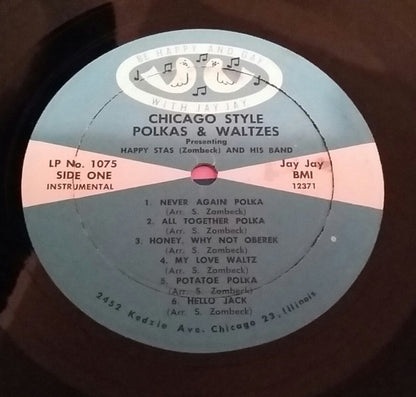 Happy Stas (Zombeck) And His Band - Chicago Style Polkas & Waltzes | Very Good Plus (VG+) Near Mint (NM) - WORLD/POLKA / USED *VERY GOOD++*