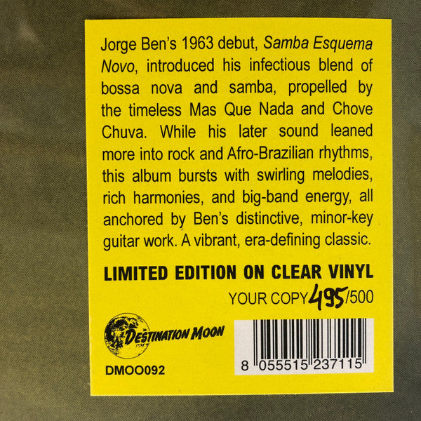 Samba Esquema Novo (CLEAR NUMBERED VINYL) | - WORLD *SEALED/COLOR*